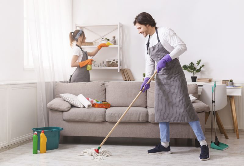 Vacuuming and Mopping Floors